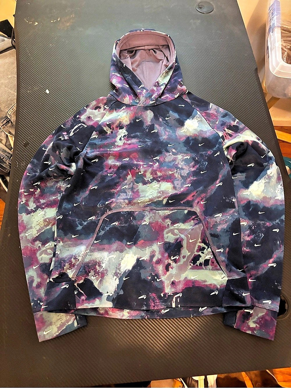 Nike Therma-FIT Abstract Jacket in Blue & Purple XL youth